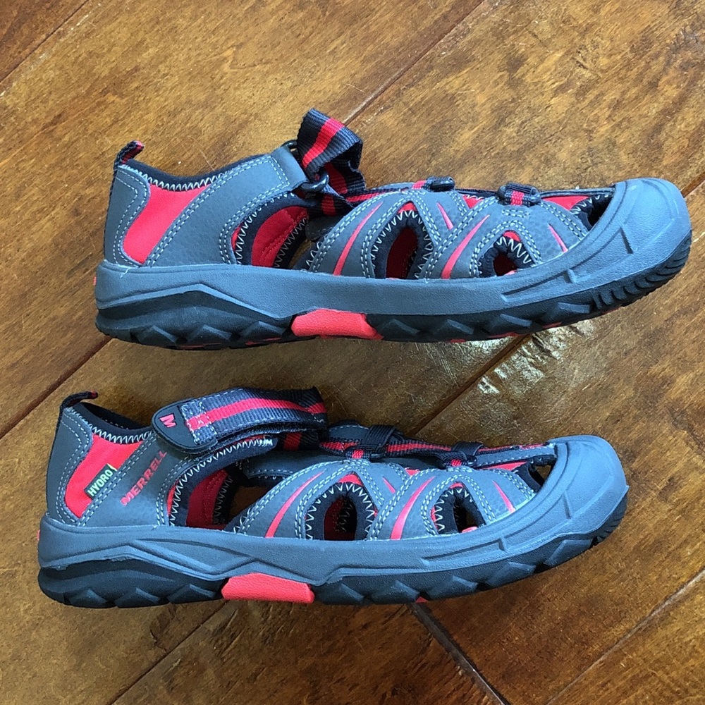 NEW Merrell Hydro Sandals US 5 EU 36 Waterproof Sandals Shoes Gray Red Hiking